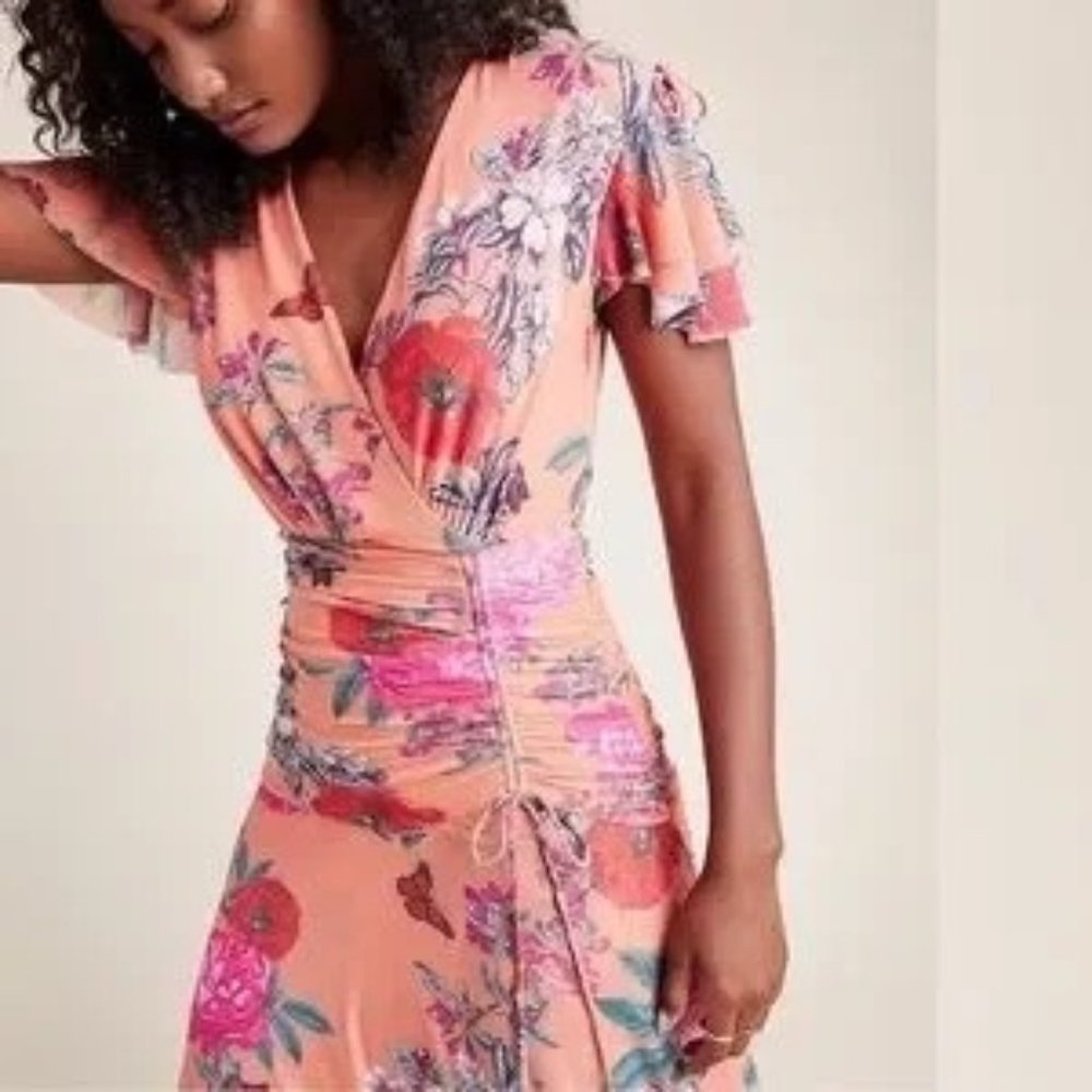 Anthropologie Maeve Simone Floral Midi Dress